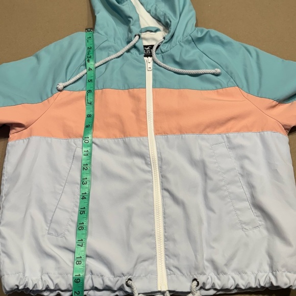 Hollister Teal and Peach Jacket - Picture 7 of 7